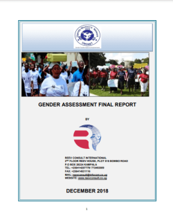 Final  Gender Assessment Report  for UWONET 2018