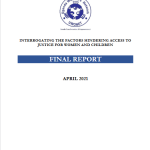 FACTORS HINDERING ACCESS TO JUSTICE FOR WOMEN AND CHILDREN (2021)
