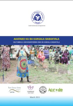 Akatabo Ka Ba Kansala Babakyala-okutumbula Obuvunanyizibwa Bwa Ba Kansala Babakyala Luganda  2013