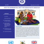 Does the Marriage Bill Meet the Human Rights Yardstick 2013
