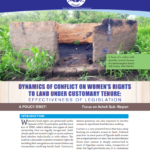 Dynamics of Conflict on Women’s Rights to Land under Customary Tenure 2014