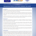 Enhancing People Centered Services Delivery 2013