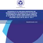 Intergration of the Concluding Observations and Recommendations of the CEDAW Committee into the JLOS-SIP-III