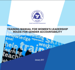 Training Manual for Women’s Leadership Roles for Gender Accountability 2017