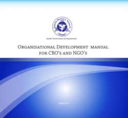 Ogranisational Develpoment Manual for CBOS and NGOS 2013