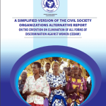 Simplified Version of the Civil society Organizations Alternative Report on the Covention on Elimination of all forms of Discrimination against Women CEDAW 2011