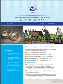 The Marriage and Divorce Bill (2013)