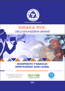 The National Women’s Manifesto 2021-2016 Runyankole and Rukiga