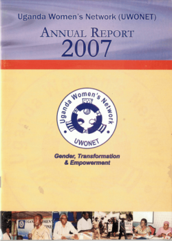 UWONET Annual Report 2007