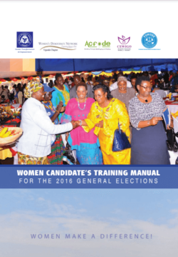 Women Candidates Training Manual for the 2016 General Elections 2.0 (2016)