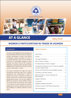 Women’s Participation in Trade in Uganda 2016