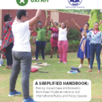 A Simplified Handbook Making Unpaid Care and Domestic Work more Visible in national and international Public and Policy Spaces (2023)