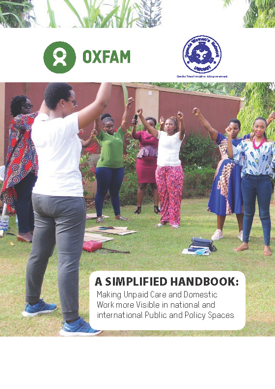 A Simplified Handbook Making Unpaid Care and Domestic Work more Visible in national and international Public and Policy Spaces (2023)
