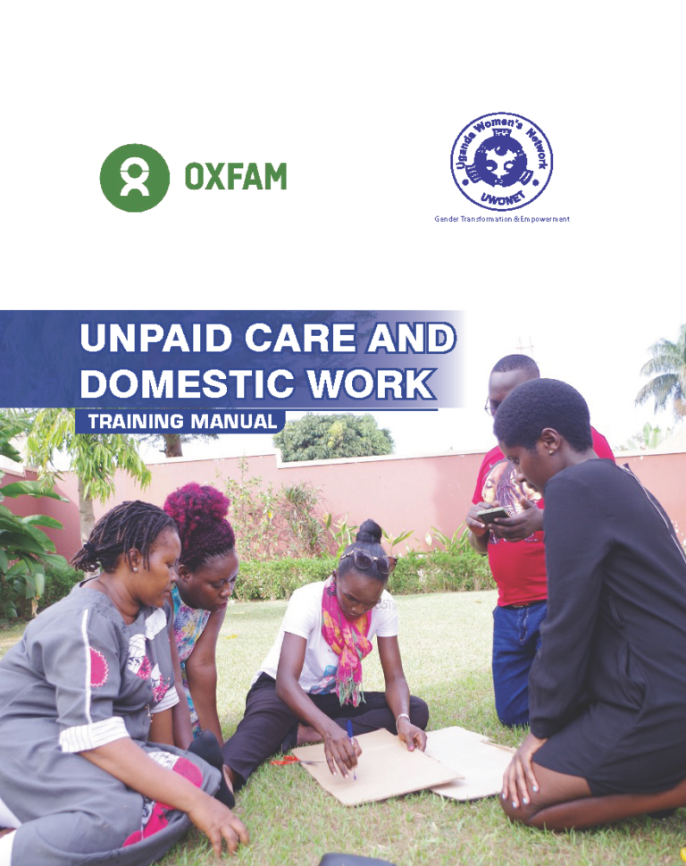 Training Manual Unpaid Care and Domestic Work (2023)