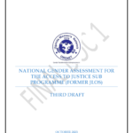 NATIONAL GENDER ASSESSMENT FOR THE ACCESS TO JUSTICE SUB PROGRAMME -FORMER JLOS