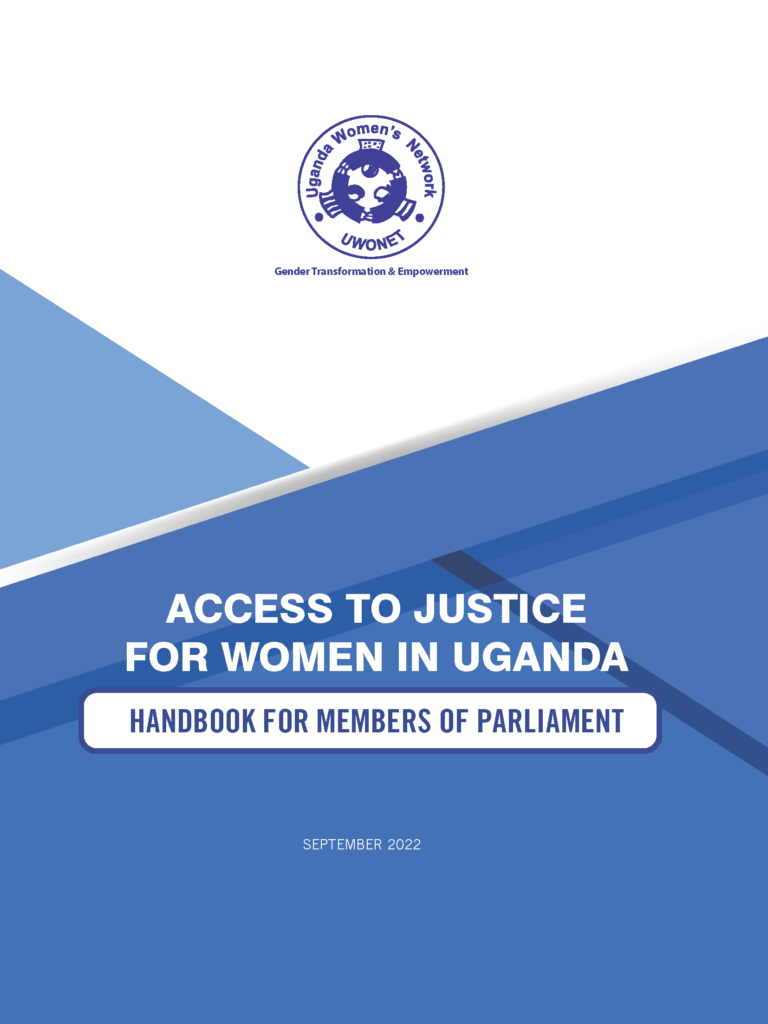 Access To Justice for Women in Uganda – Handbook for Members of Parliament (2022)