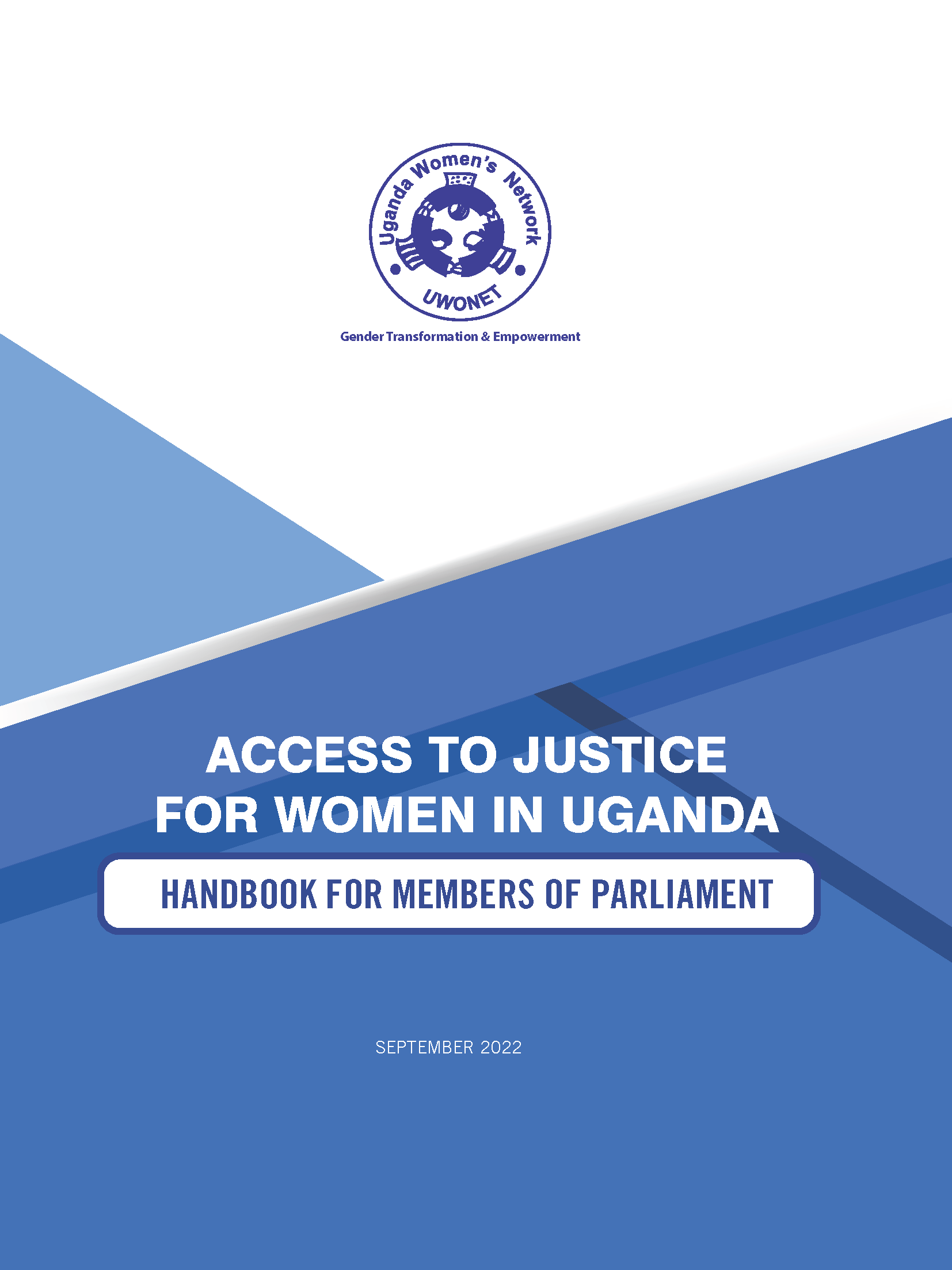 Access To Justice for Women in Uganda - Handbook for Members of Parliament (2022)