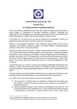 Clarion Call – International Labour Day (2024)