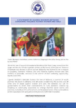 A Statement by The Women’s Movement In Uganda Condeming Violence Against Women And Girls