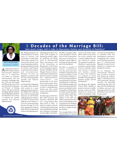 5Decades of the Marriage Bill.
