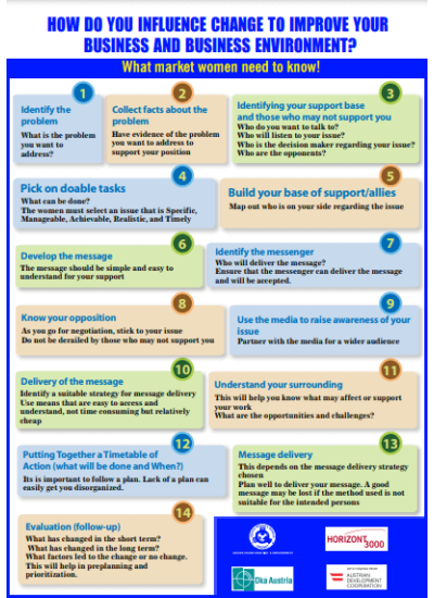 Influencing Change to Improve Business and Business Environment