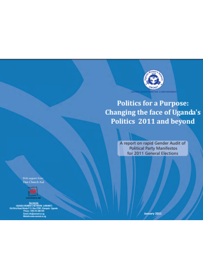 Politics for a Purpose- Changing the face of Ugandas politics 2011