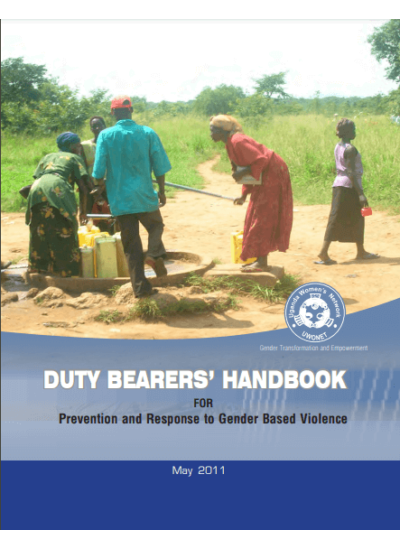 Duty Bearers HandBook for Prevention and Response to Gender Based Violence 2011