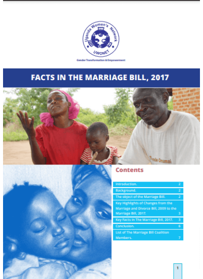 Facts in the Marriage Bill 2017
