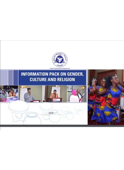 Information Pack on Gender, Culture and Religion (2019)
