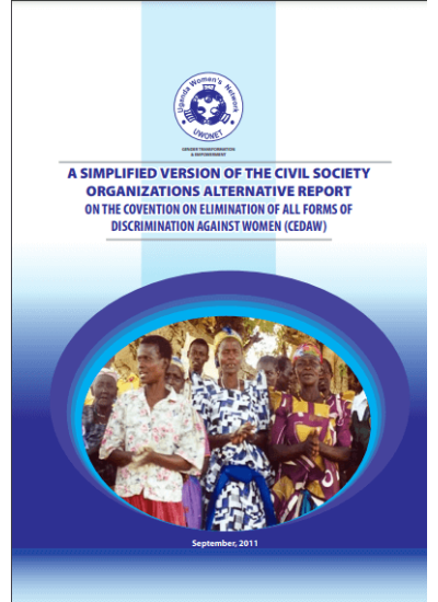 Simplified Version of the Civil society Organizations Alternative Report on the Covention on Elimination of all forms of Discrimination against Women CEDAW 2011