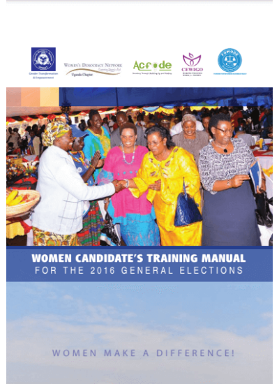 Women Candidates Training Manual for the 2016 General Elections 2.0 (2016)